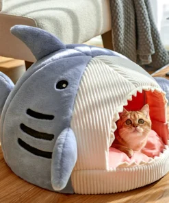 Enclosed Warm Cat Bed For Portable Pet Beds Sweet Kittens Basket