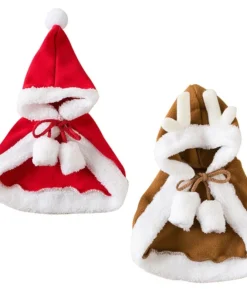 Funny Dog Cat Christmas Costume Santa Cosplay