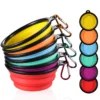 Dogs Feed Supplies Folding Silicone Bowl