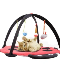 Cat Tent Activity Center with Hang Cat Toys Balls