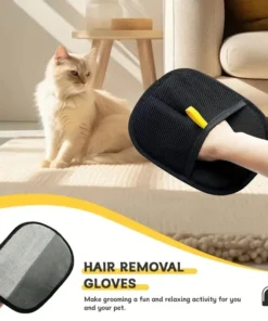 Pet Hair and Yarn Gloves for Cleaning Cat Hair Double Brush Design