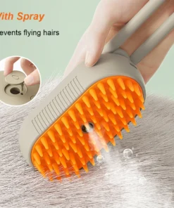 Cat Steam Brush Steamy Dog Brush 3 in 1 Electric Spray Cat Hair Brushes