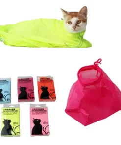 Mesh Pet Bath Bag Cats Grooming Washing Bags