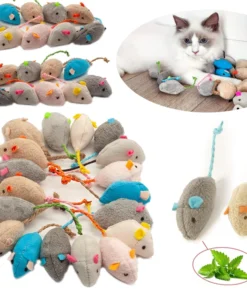 3/200pcs Rattle Cat Mouse Toys