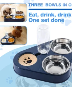 Non-slip and knock resistant dog bowl