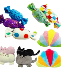 Cute Candy Pet Dog Plush Squeaker Chew Toys