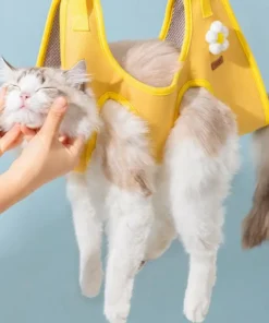 Cat Harness For Grooming Breathable Sling Restraint Bag