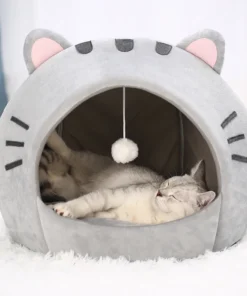 Super Cat Bed Warm Pet House Kitten Cave Cushion House