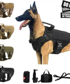 Tactical Military Vest Pet German Shepherd Golden Retriever Tactical Training Dog Harness and Leash Set