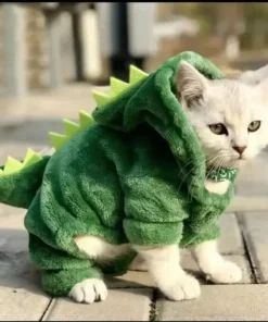 Pet Cat Dog Halloween Clothes for Small Dogs Funny Dinosaur Cosplay